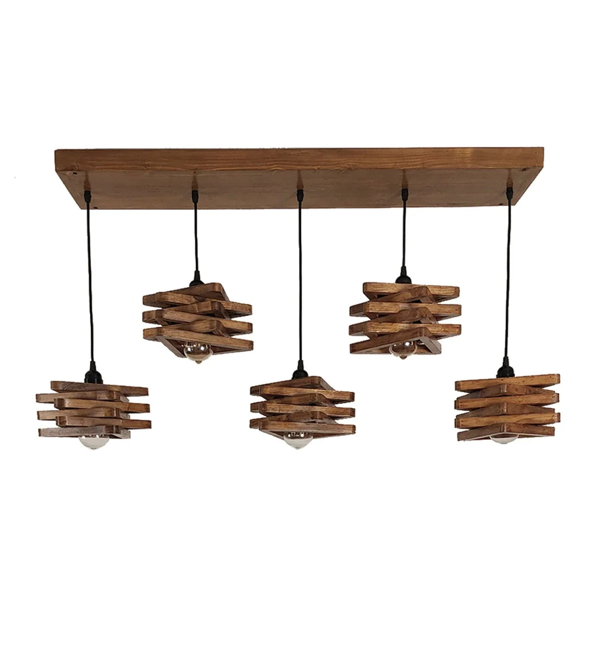 Star Brown 5 Series Hanging Lamp-ArtyCraftz.com