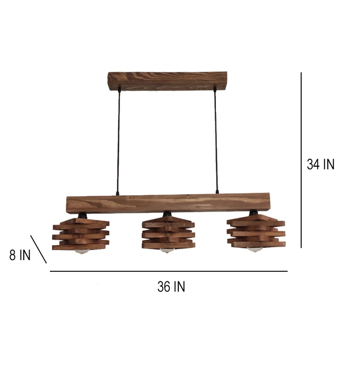 Star Brown Series Hanging Lamp-ArtyCraftz.com