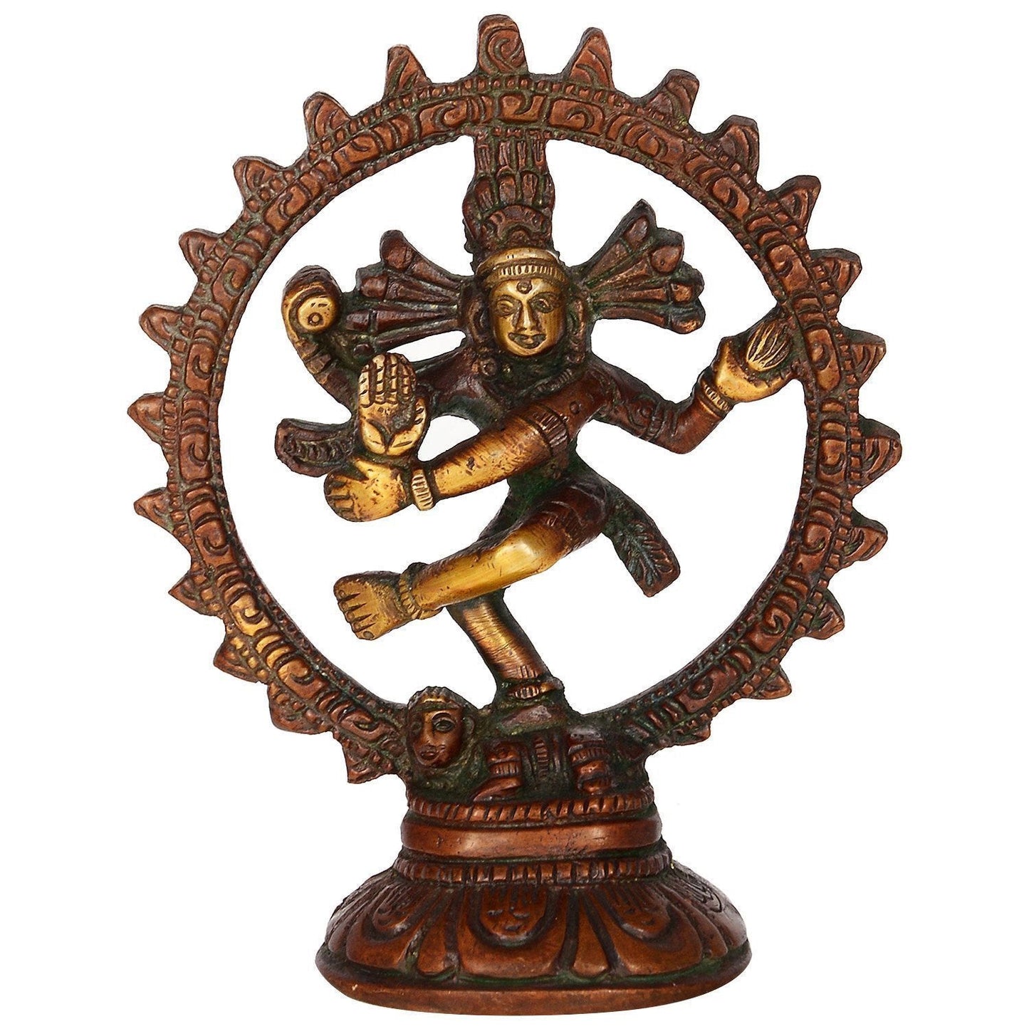 Antique Brass Natraj Idol/Statue 4 Inches Height - ArtyCraftz.com