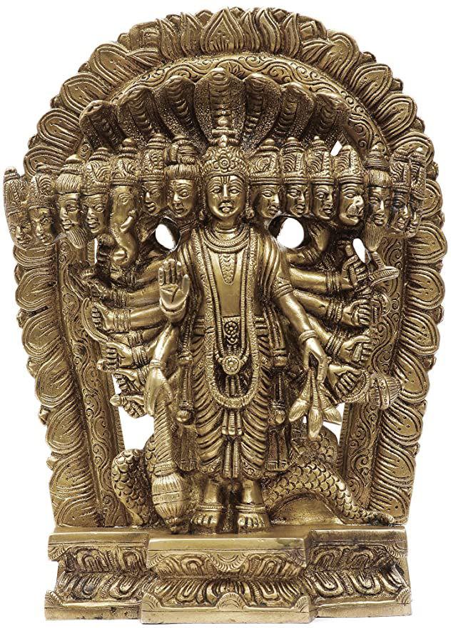 Brass Lord Vishnu Avatar Idol/Statue Home Decor Gifting - ArtyCraftz.com