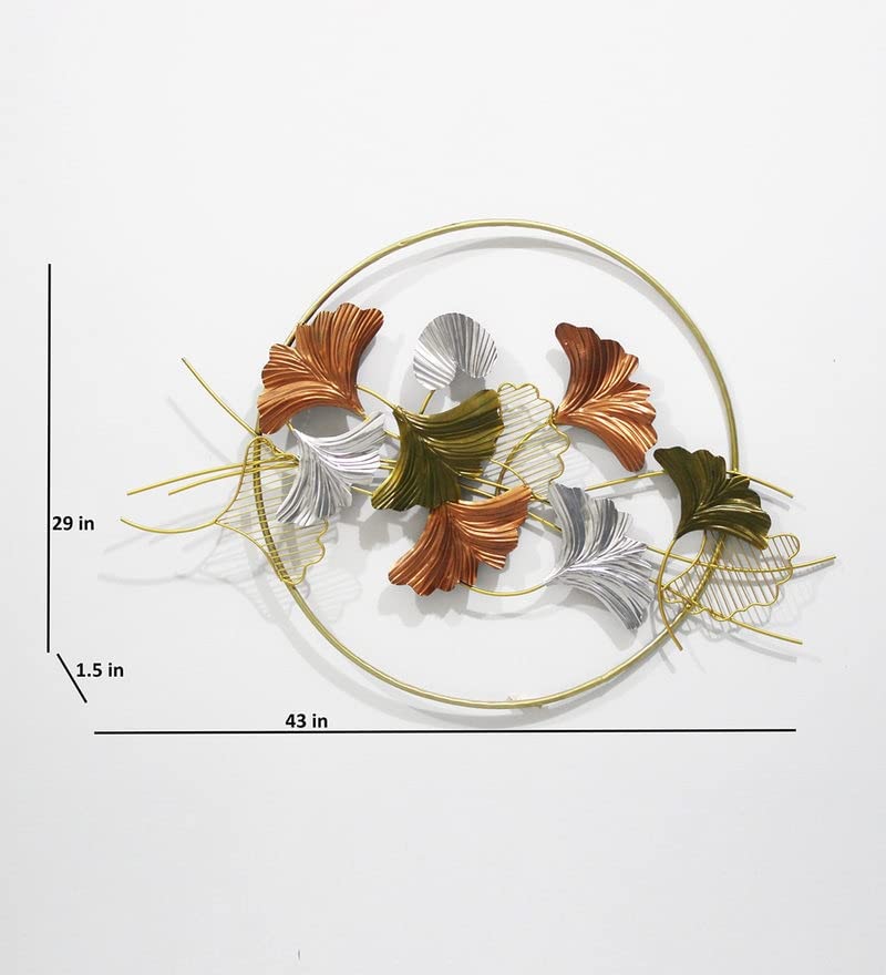 Stunning Iron Iris Flower in Ring Wall Art-ArtyCraftz.com