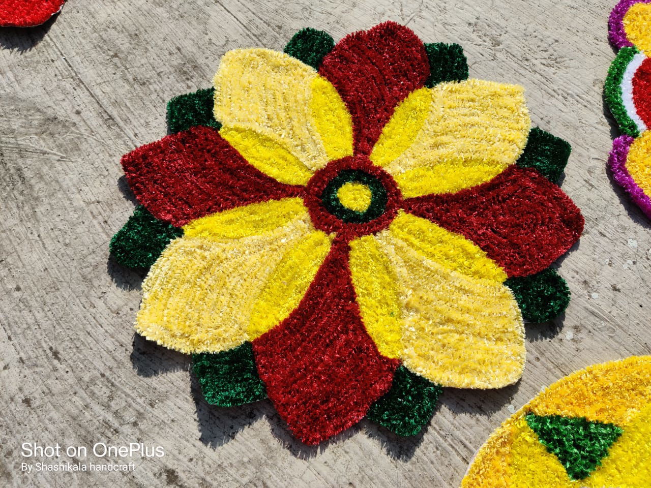 Super Soft Microfiber Traditional Modern Rangoli Door Mat for Home,Temple,Living Room, Door Entrance - ArtyCraftz.com