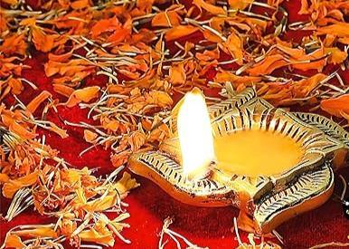 Swastik Brass Diya Oil Lamp