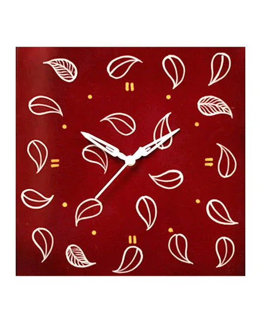 Sweet Cherry Colour Hand Painted Wall Clock Hangings - ArtyCraftz.com
