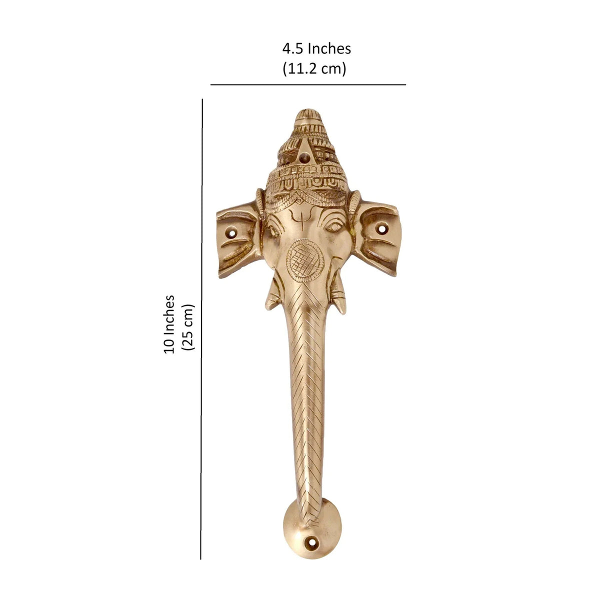 Handcrafted Brass Ganesha Door Handle-ArtyCraftz.com