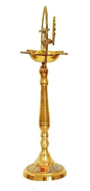 Tamil Traditional Peacock Oil Lamp - ArtyCraftz.com