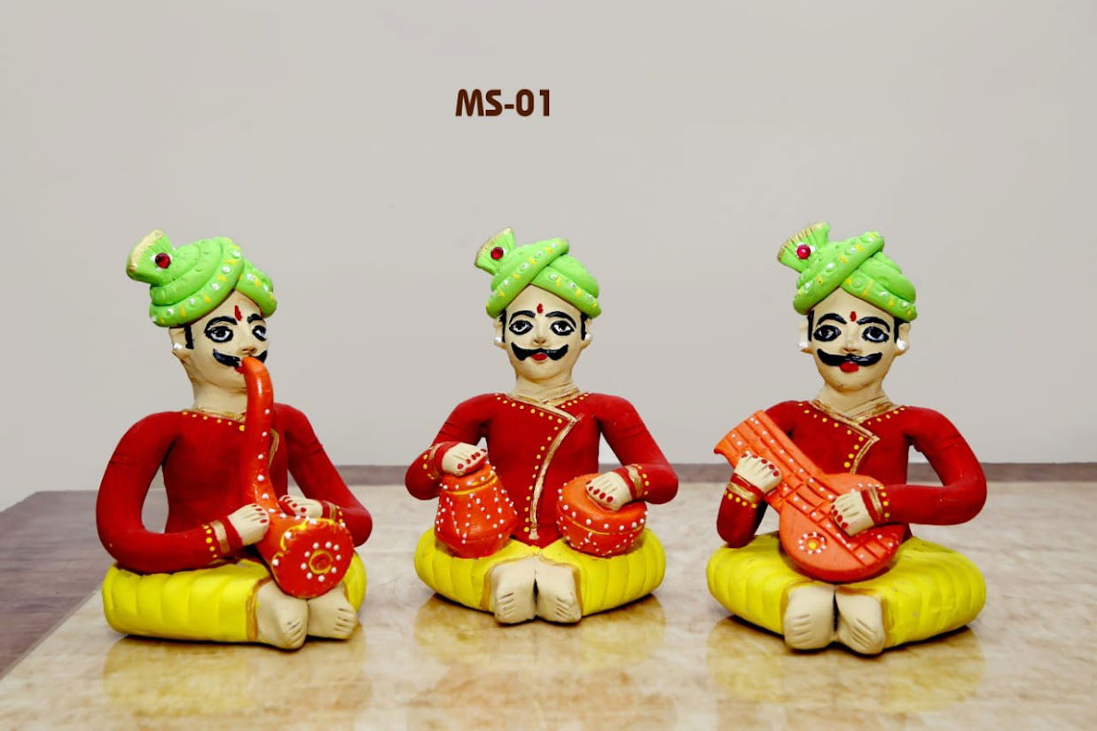 Terracotta Dolls 3 set of men