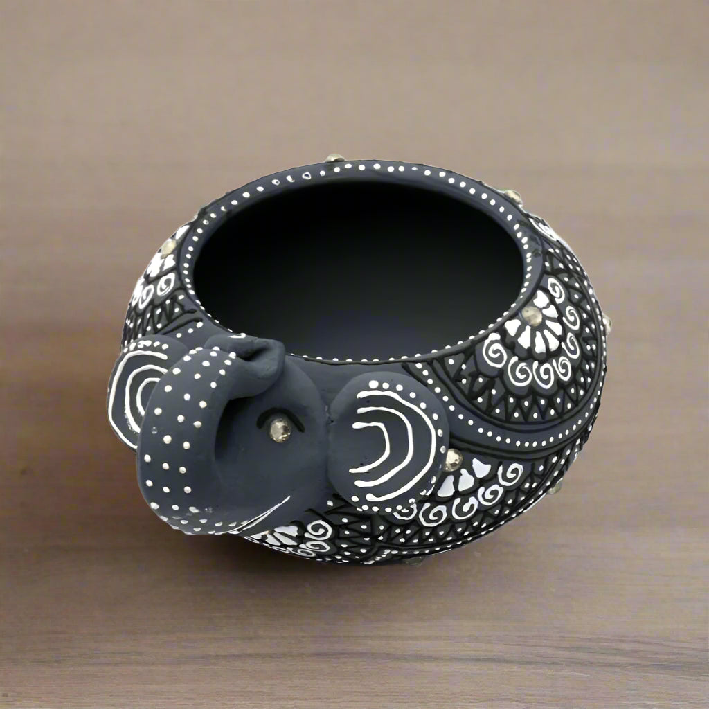 Terracotta Elephant Candle Holder-ArtyCraftz.com