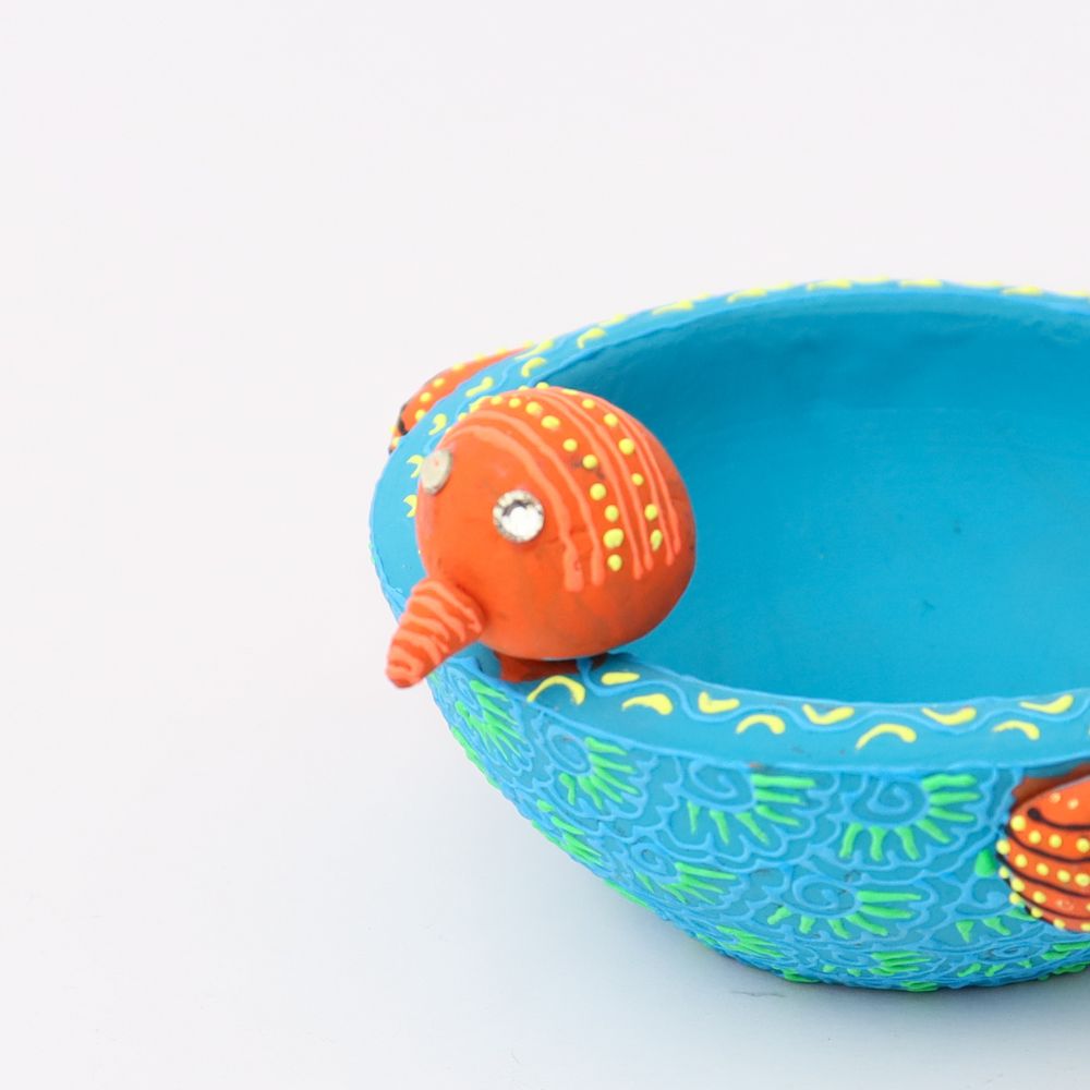 Terracotta Motif Peacock Candle Holder-ArtyCraftz.com