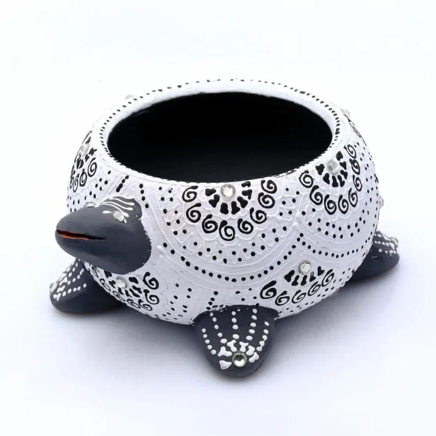 Terracotta Turtle Candle Holder-ArtyCraftz.com