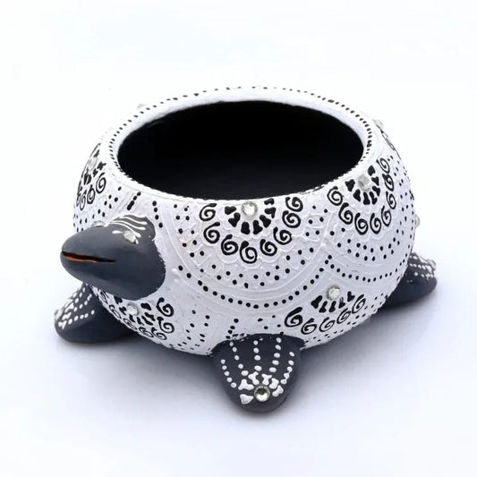 Terracotta Turtle Candle Holder-ArtyCraftz.com