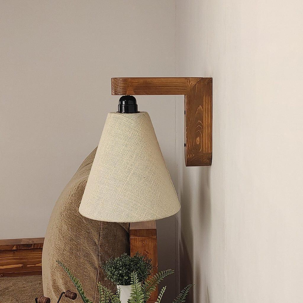 Terzo Brown Wooden Wall Lamp