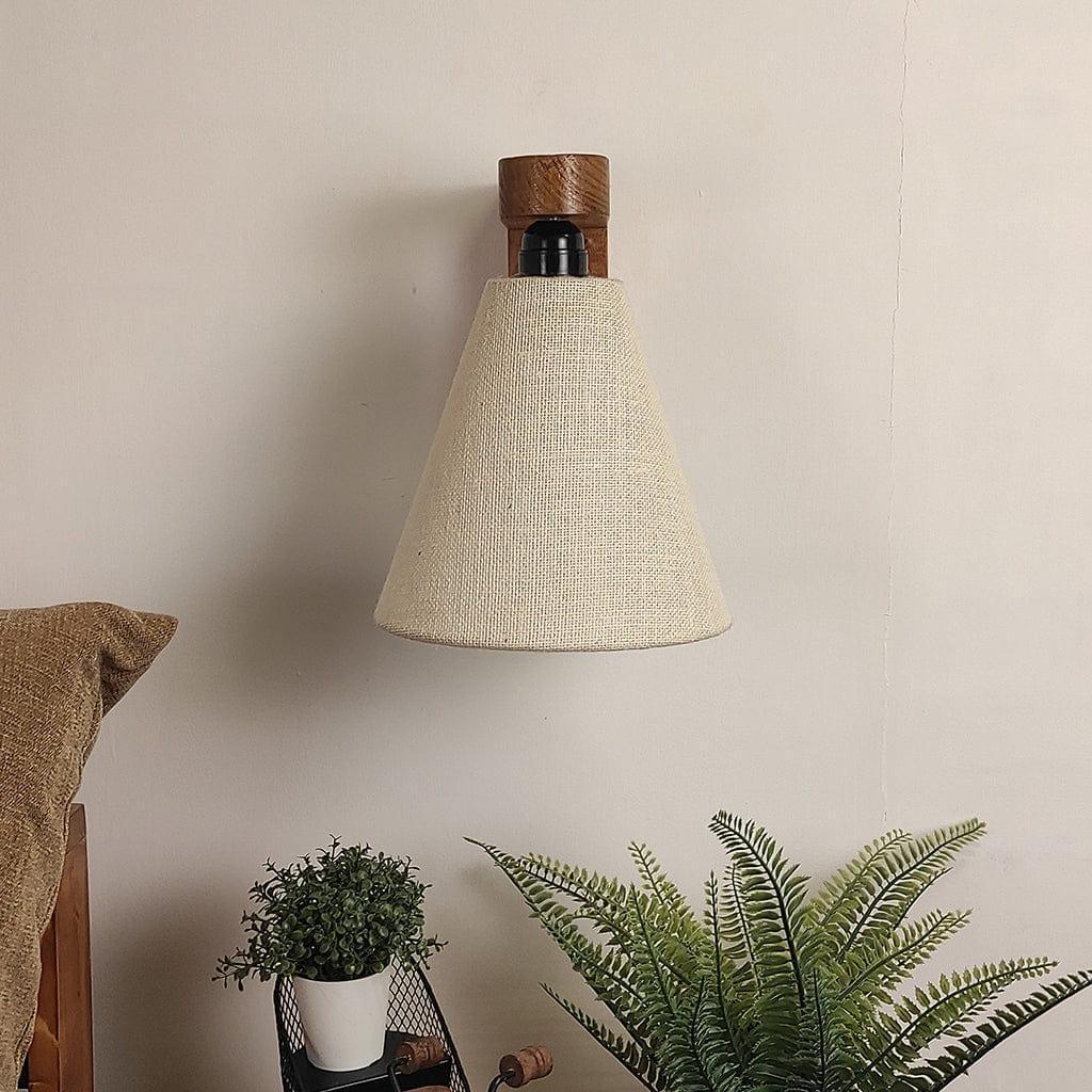 Terzo Brown Wooden Wall Lamp