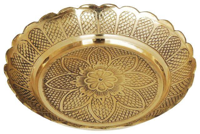 Handcrafted Copper Plate/Thali for Worship and Home uses - ArtyCraftz.com