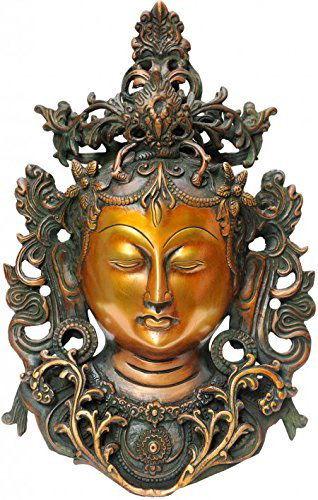 Tibetan Buddhist Deity Tara Wall Hanging Mask - ArtyCraftz.com