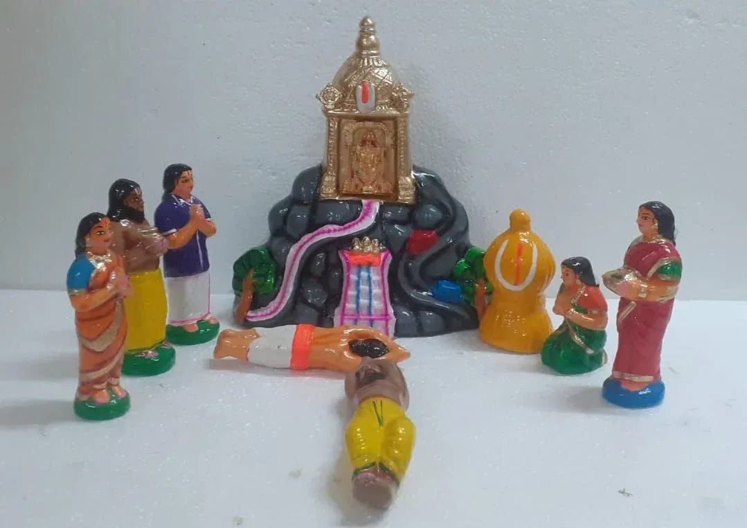 Tirumala Tirupati Set Clay Golu Dolls
