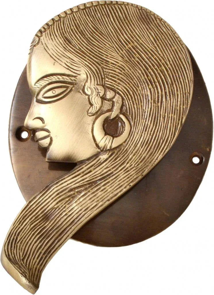 Tribal Lady Design Brass Door Knocker - ArtyCraftz.com