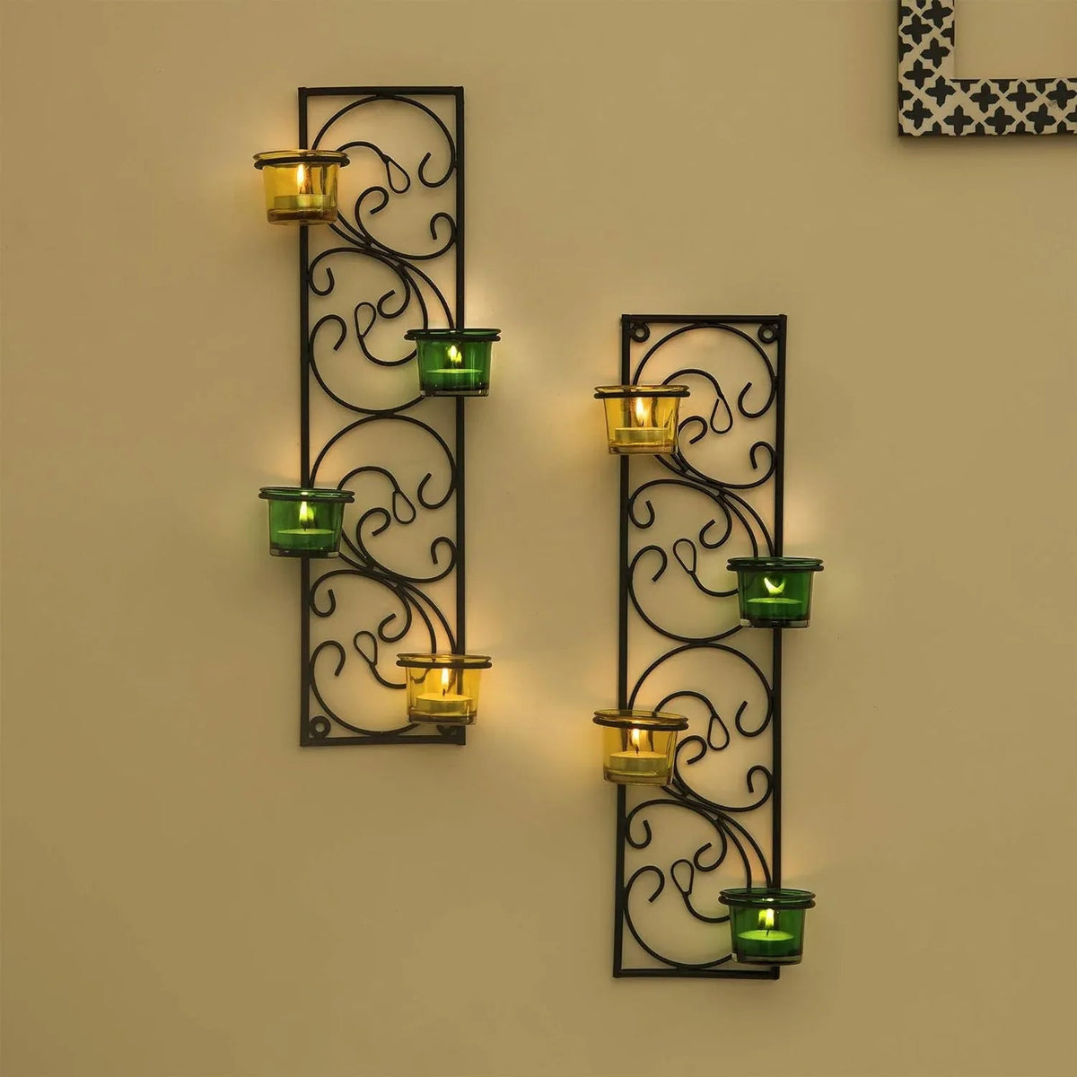 Twisted Petals Wall Mounted Candle Holders