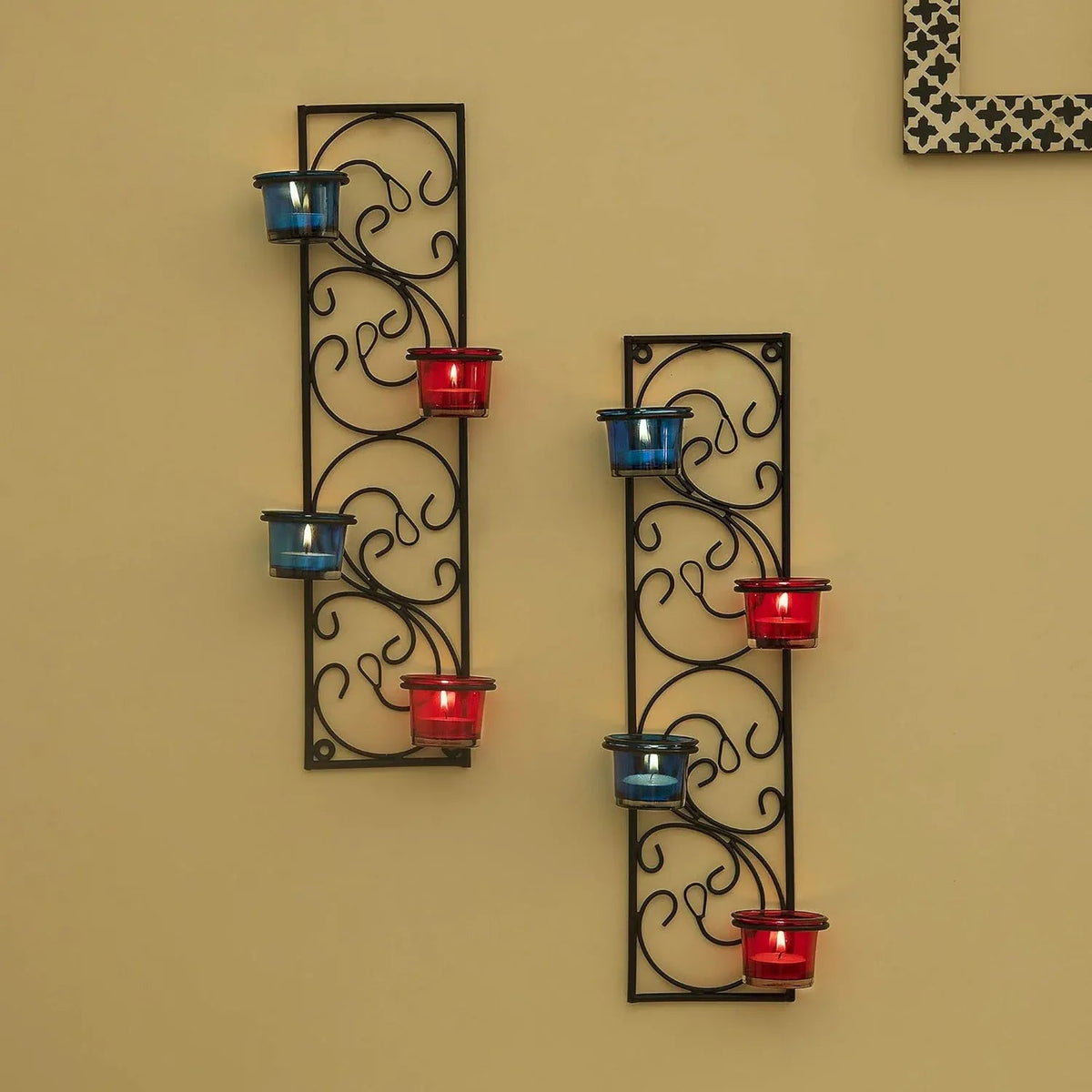 Twisted Petals Wall Mounted Candle Holders