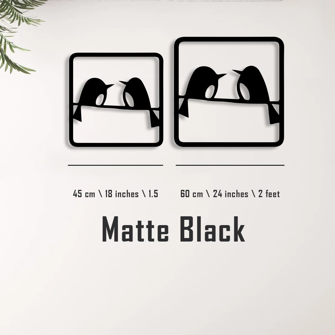 Two Birds Metal Wall Art-ArtyCraftz.com