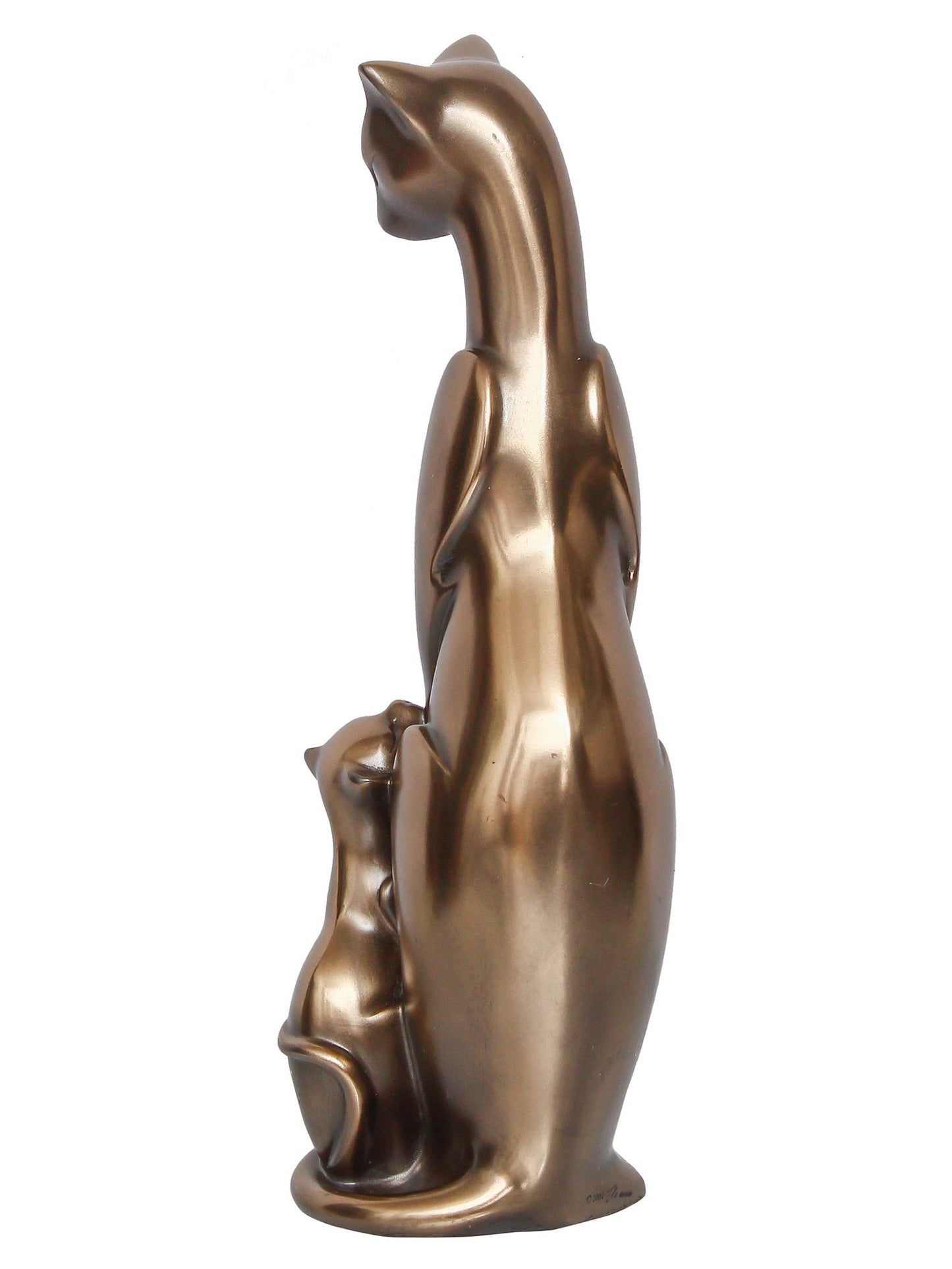 Resin Cat Family Idols, Standard, Multicolour, 1 Piece