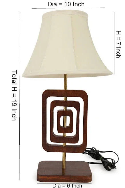 Ultimate Wooden Table Lamp In Sheesham Wood Corner Lamp - ArtyCraftz.com
