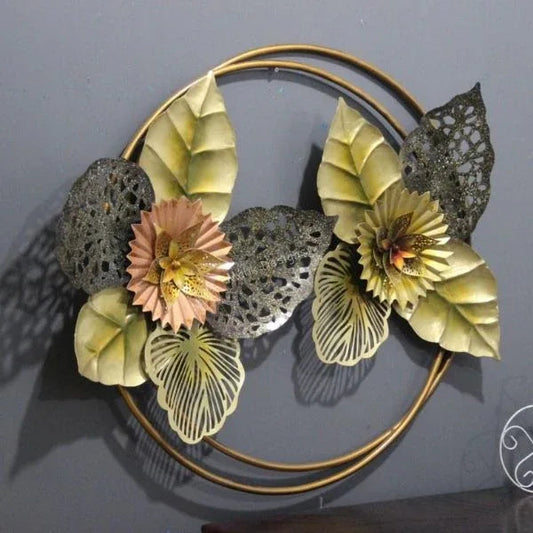 Unique Leaves and Flowers Wall Art-ArtyCraftz.com