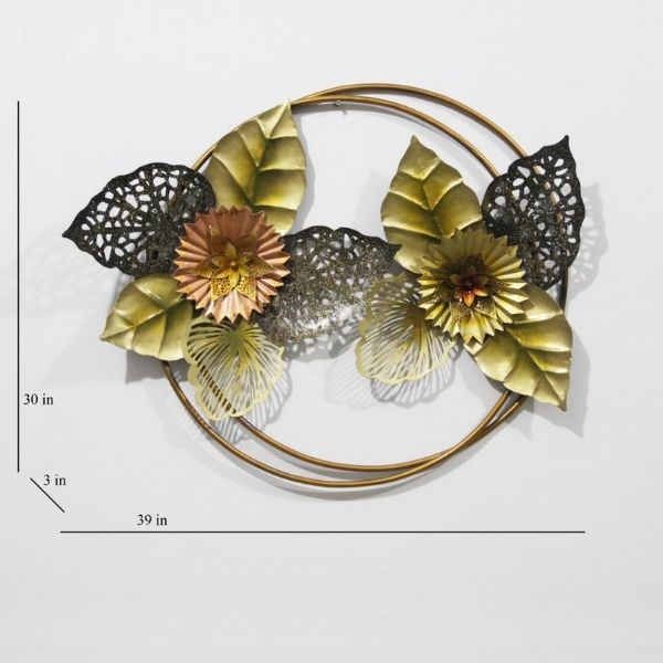 Unique Leaves and Flowers Wall Art-ArtyCraftz.com