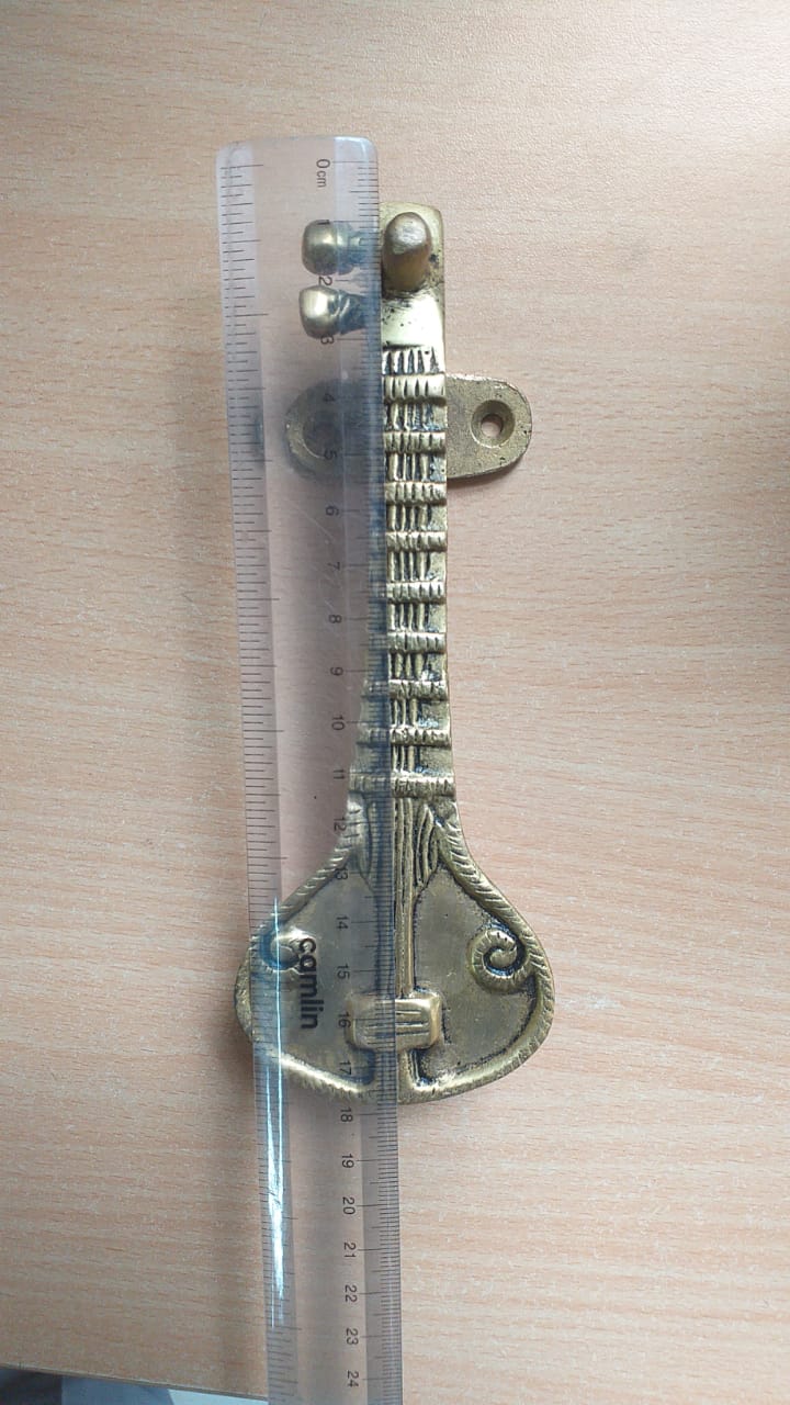 Brass Sitar Shape Door Handle