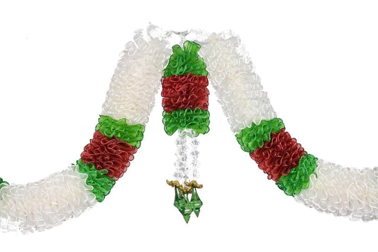 White Green Red Net Ribbon Door Thoran-ArtyCraftz.com