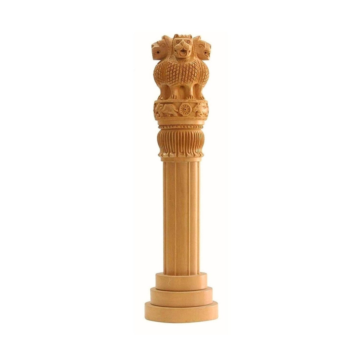 Wooden Ashoka Pillar 10 Inches-ArtyCraftz.com