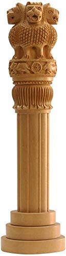 Wooden Ashoka Pillar,Ashoka Stambh Showpiece 12 Inches