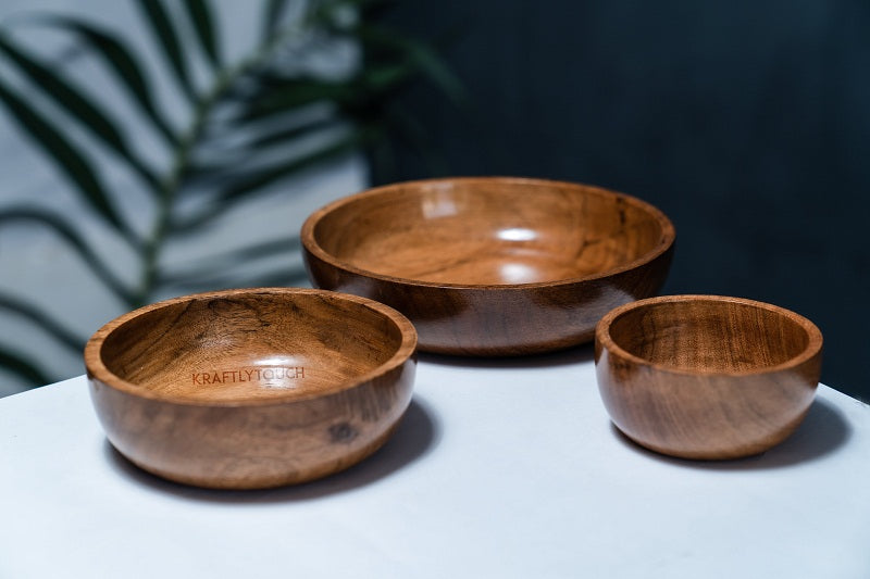 Wooden Serving Bowls -ArtyCraftz.com