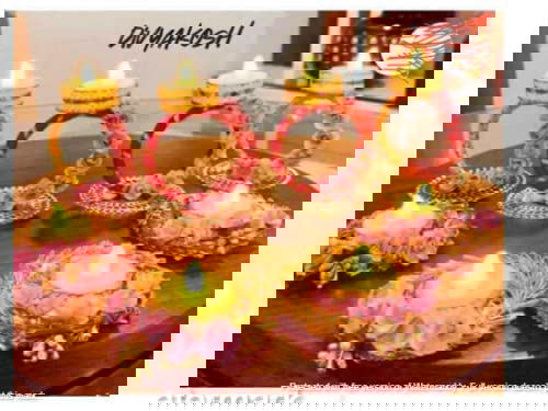 Artificial Flowers Tealight Holder Rangoli Mats for Home Decoration - 8 Pieces with Wax Tea Lights. Christmas Decorations/Xmas Decor,New Year Rangoli - ArtyCraftz.com