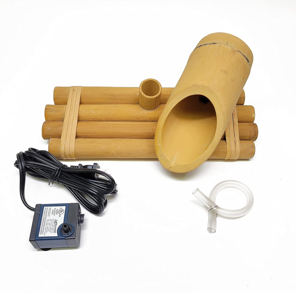 Zen Bamboo Tabletop Water Fountain with Planter-ArtyCraftz.com