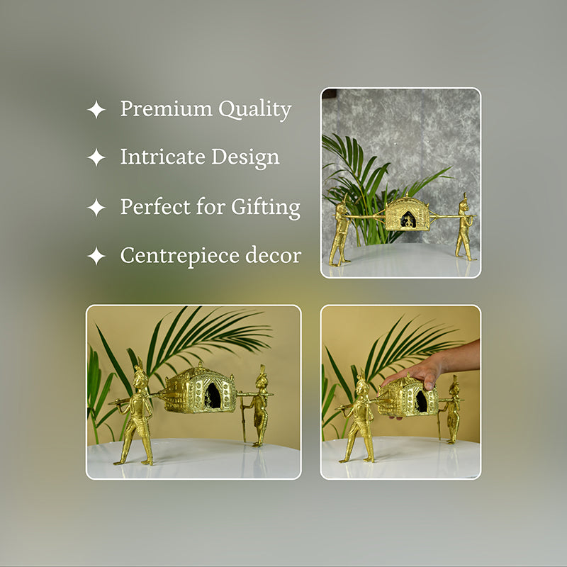 Brass Dhokra Art Royal Journey Showpiece