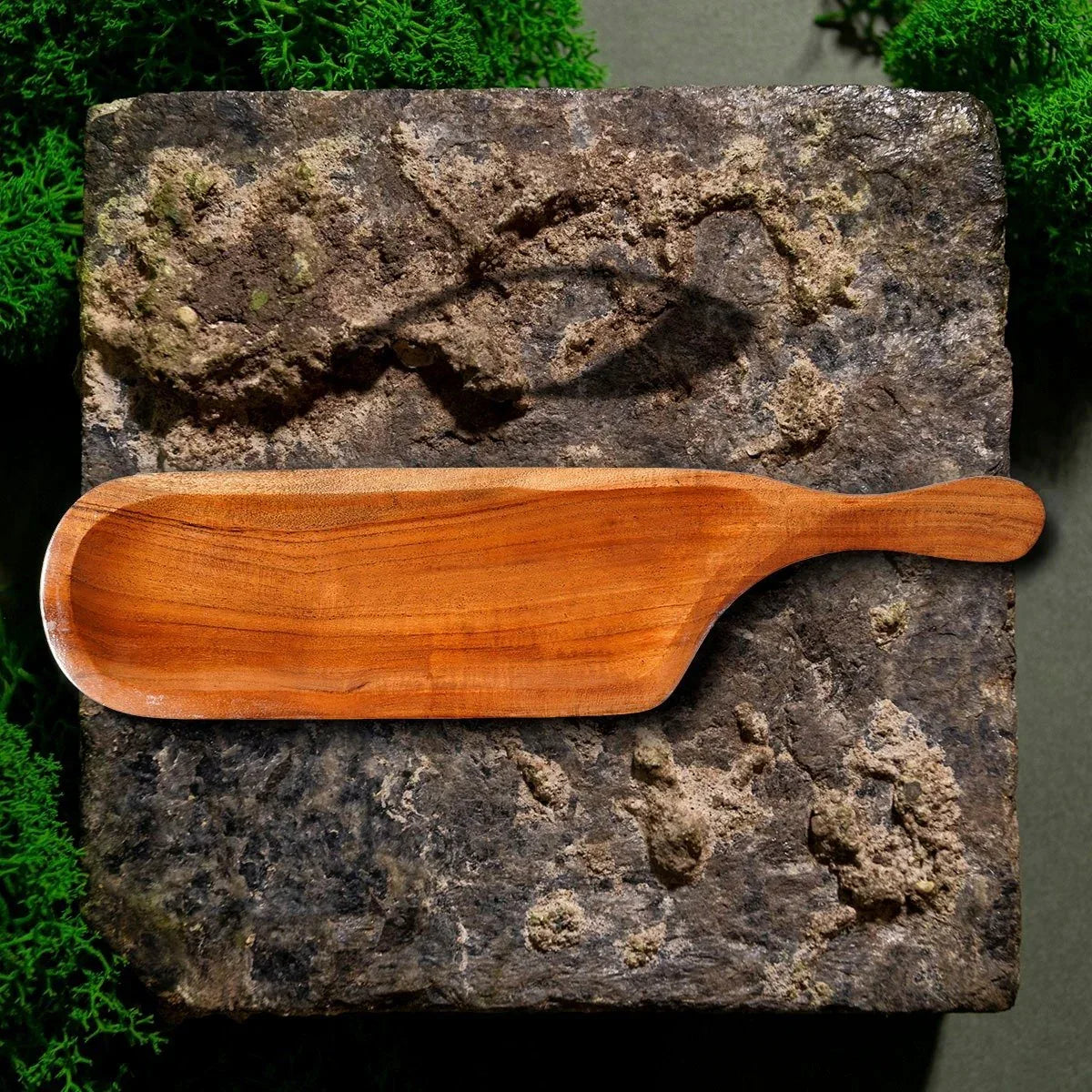 Acacia Wood Bat Tray for Serving Snacks - ArtyCraftz