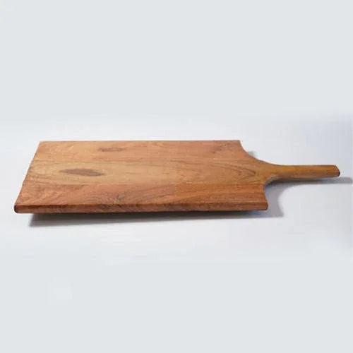Acacia Wood Rectangular Chopping With Handle - ArtyCraftz