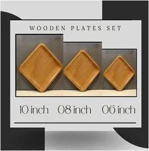 Acacia Wood Set of 3 Tray - ArtyCraftz