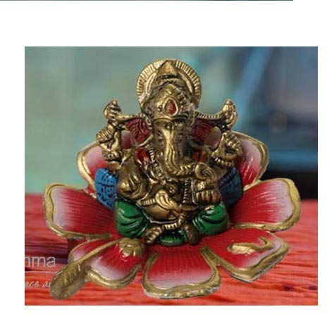 Aluminium Ganesha with Gold coated - ArtyCraftz