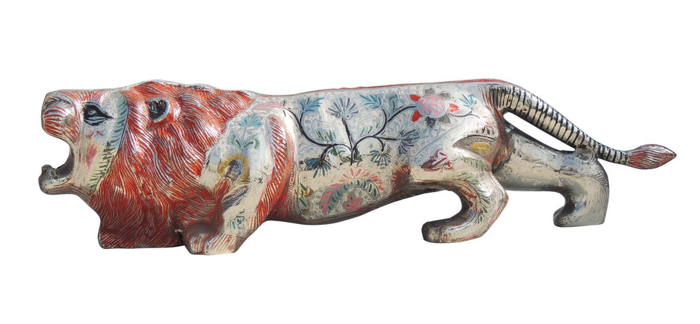 Handcrafted Brass Lion Showpiece Home Decor and Gifting 24*4.5*5.5 Inches