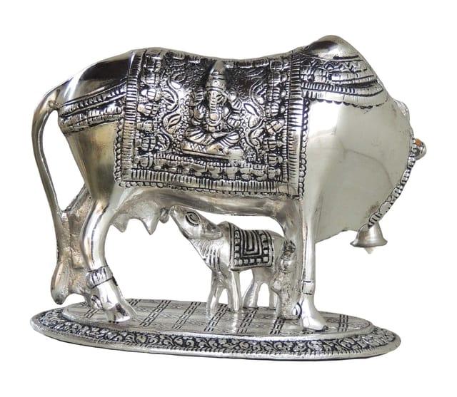 Aluminium Cow and Calf Idol