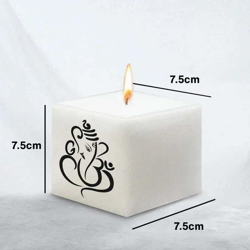 Aura Decor Unscented Ganesha Candle - ArtyCraftz