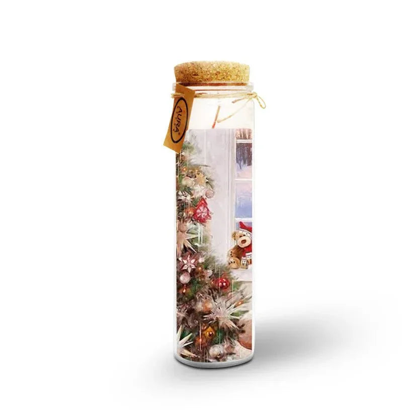 AuraDecor Unscented Christmas Tree with Window Jar Candle - ArtyCraftz