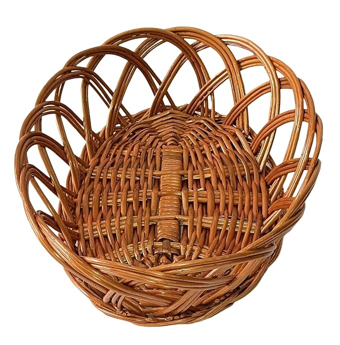 Bamboo Oval Cane Basket - ArtyCraftz