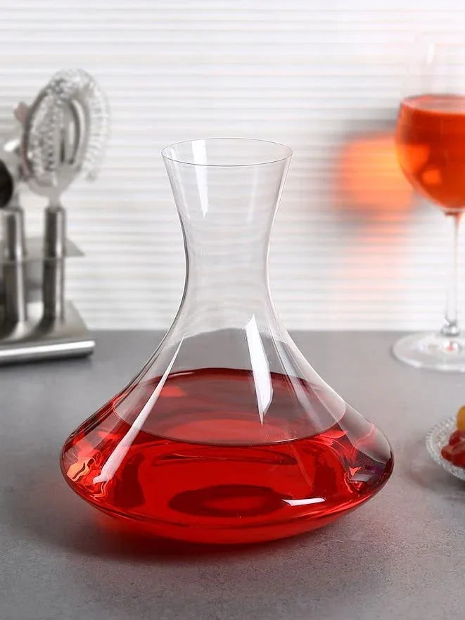 Bohemia - crystal Non Lead Bar Glass Decanter 1500 ml, Transparent - ArtyCraftz.com