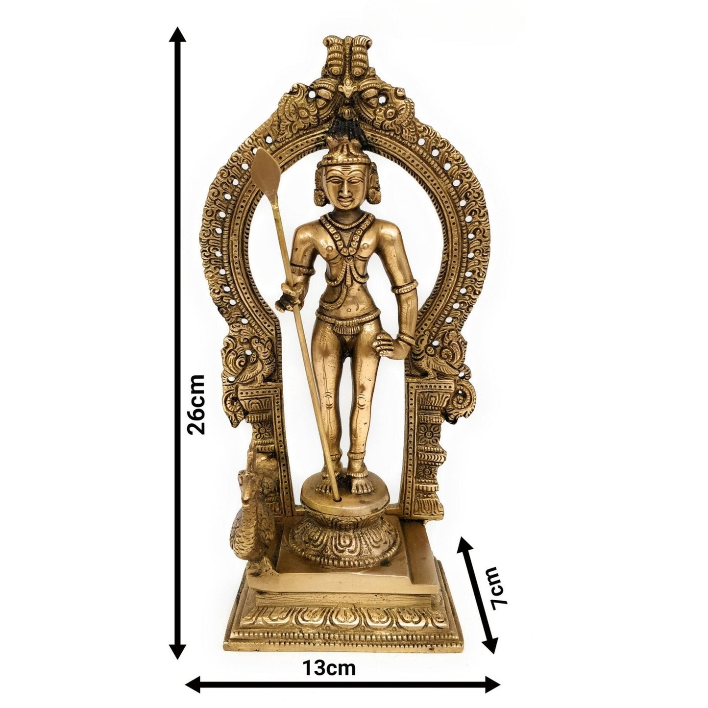 Brass Palani Murugan Statue - ArtyCraftz