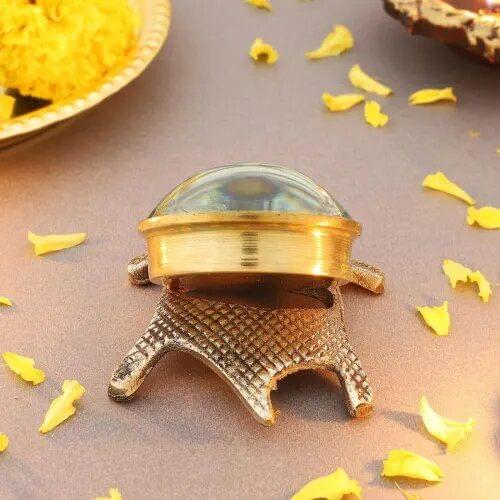 Brass Shree Yantra On Tortoise Vastu piece - ArtyCraftz