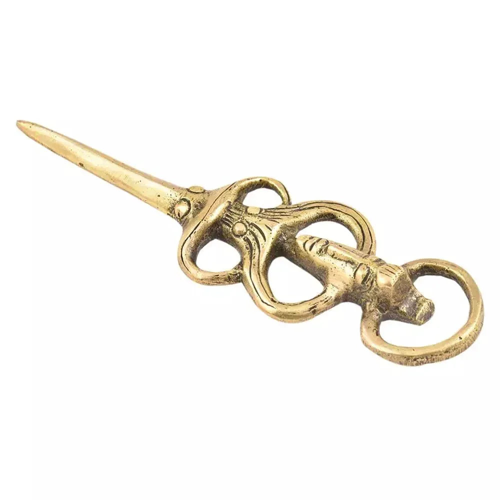 Brass Tribal Sword Bottle Opener - ArtyCraftz