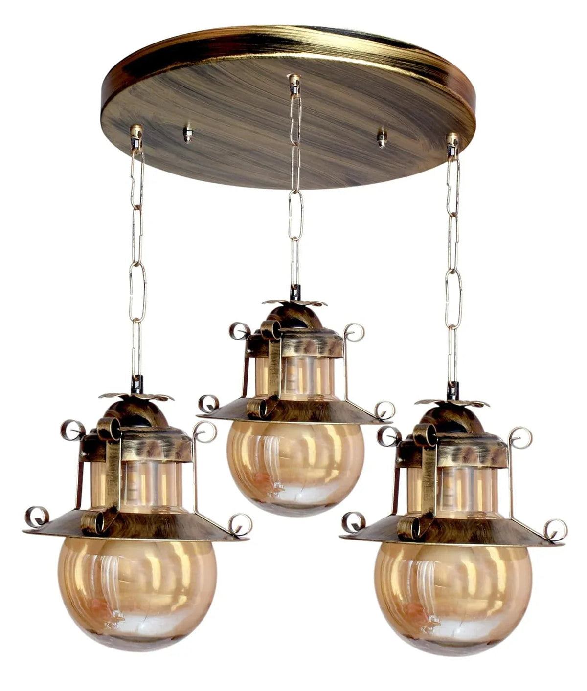 Bronze Finish Indoor Vintage Pendant Hanging Lamp - ArtyCraftz